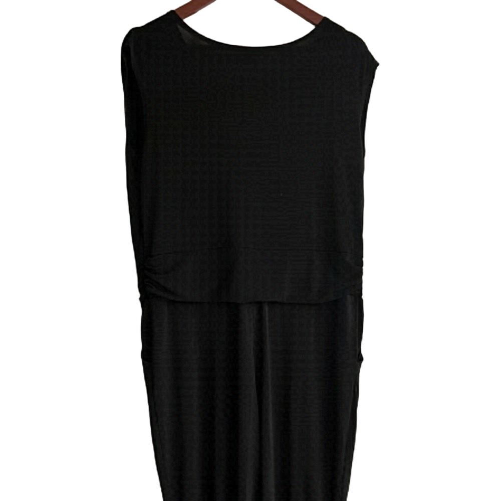 𝅺reitman’s Size 1X Black Dressy Stretchy Romper, VGUC